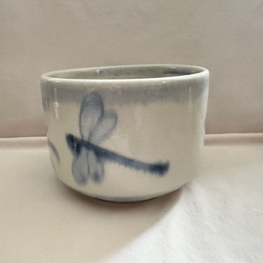 Vintage Flower Dragonfly Bowl - Picture 3 of 7